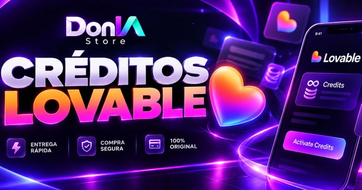 Lovable Store Créditos Lovable Baratos | Entrega Rápida | Donia Store | GGMAX