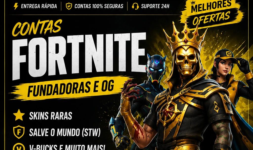 Contas Fortnite Fundadoras / V-bucks / Stw Og / Skins… | GGMAX
