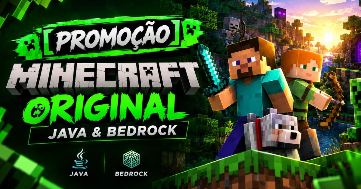 [Promoção] Minecraft Original Java & Bedrock | Contas | GGMAX